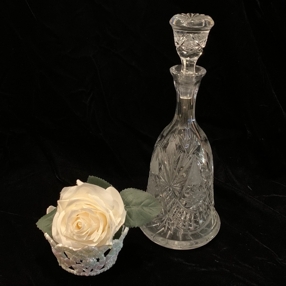 Vintage crystal decanter